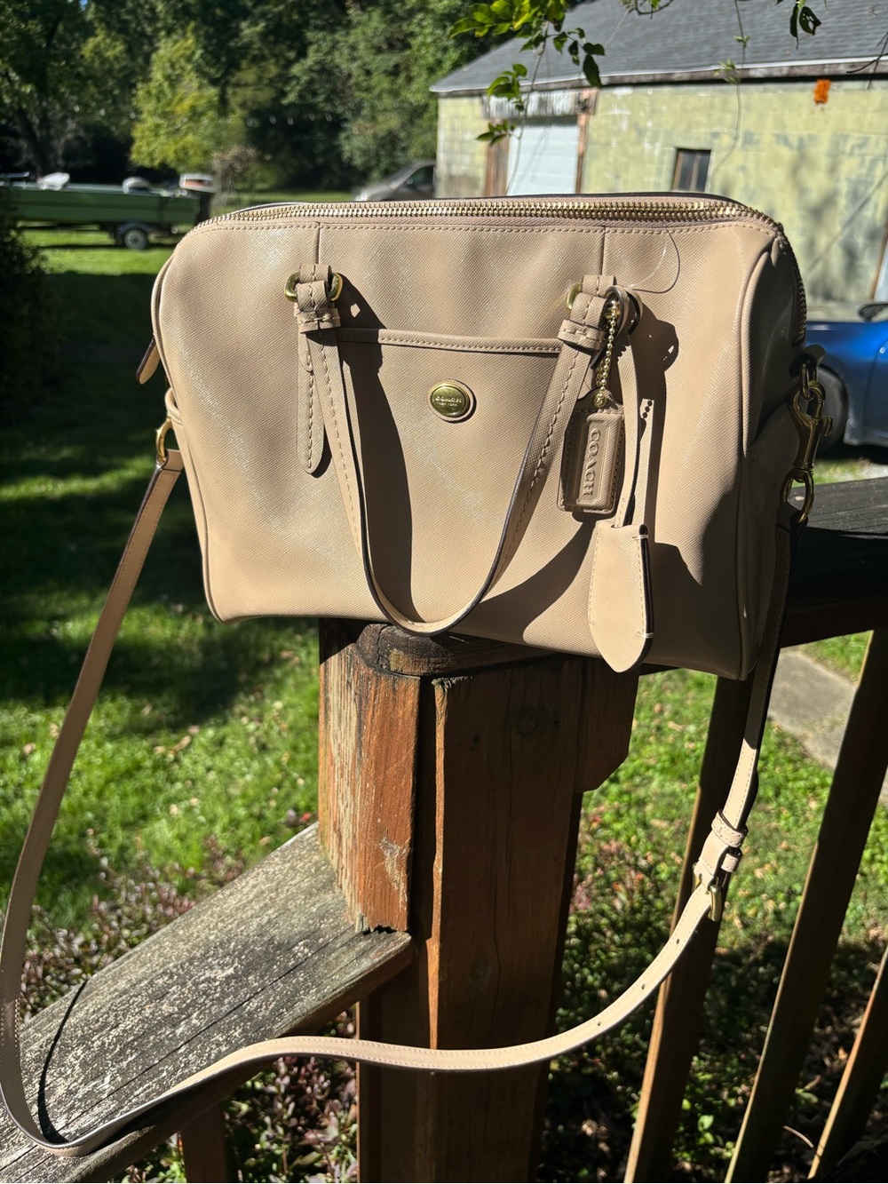 AUTHENTIC COACH PEYTON NANCY SATCHEL – F31403